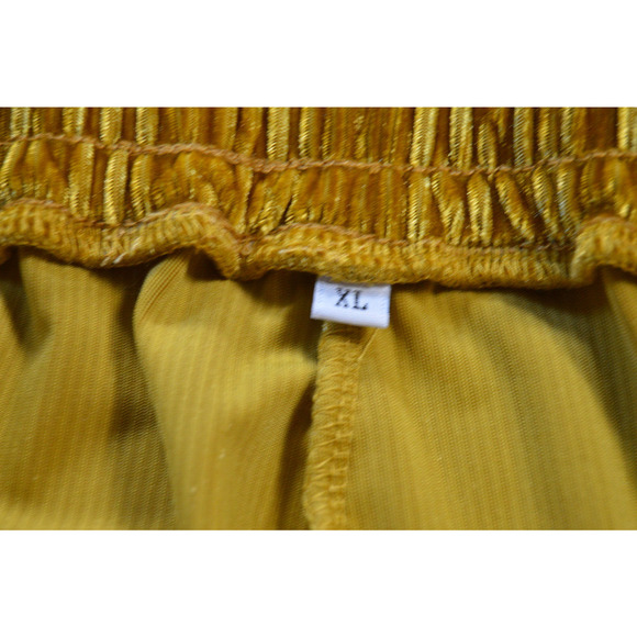 Golden Ribbed Jogger Pants UnBranded Size XL New without Tags - Picture 9 of 11